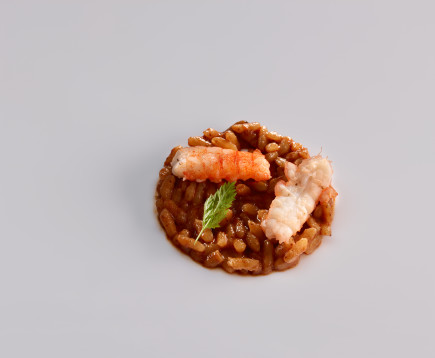 Cangrejo de río guisado con arroz